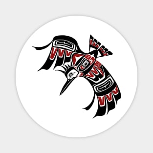 Tlingit style Kingfisher, PNW design Magnet